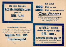 WK II Frankfurt (6000) Werbung Krankenversicherung I-II Publicite - War 1939-45