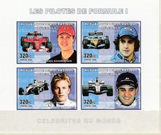 Automobile - CONGO 2006 - Pilotes F1 : Schumacher, Alonso, Montoya, Raikkonen - Dentelé Et Non Dentelé - Cars