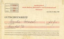 WK II KdF Gutscheinheft Umschlag II (repariert) - Weltkrieg 1939-45