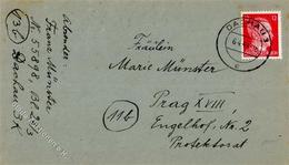 WK II KZ - Post, DACHAU-3 6.4.44 C", K2 Auf Brief Mit 12 Pf Hitler, Inhalt, Lagerbrief Mit Zensur, Beförderungs- Alterss - War 1939-45