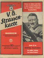 WK II Mannheim (6800) V. B. Straßenkarte II - Weltkrieg 1939-45