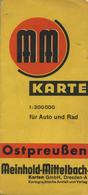 WK II Ostpreußen Karte Für Auto Und Rad II - War 1939-45