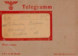 WK II Telegramm Mit Umschlag 1943 I-II - Guerre 1939-45