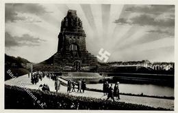 Aufgehende Sonne WK II Leipzig (O7000) WK II Völkerschlacht Denkmal  Foto AK I-II - Weltkrieg 1939-45