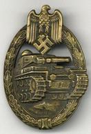 WK II Orden MILITARIA - ORDEN - PANZERKAMPFABZEICHEN - Hohl I-II - Guerra 1939-45
