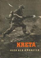 BUCH WK II - KRETA SIEG Der KÜHNSTEN - Vom HELDENKAMPF Der FALLSCHIRMJÄGER - Großer BILDBAND (255 Bilder), 1942 , Umschl - War 1939-45