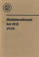 Buch WK II Heft Reichswettkampf Der SA 1935 Richtlinien 63 Seiten II - Weltkrieg 1939-45