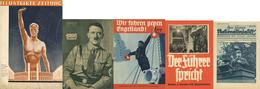 Buch WK II Lot Mit 11 Heften Dazu 1 X Quittung WHW U. Div. Anteilsscheine II - War 1939-45
