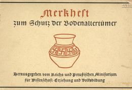 Buch WK II Merkheft Zum Schutz Der Bodenaltertümer Wort Und Zusammenstellung Der Bilder Buttler, Werner Dr. II - Weltkrieg 1939-45