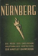 Buch WK II Nachkrieg Nürnberg Die Rede Des Englischen Hauptanklage Vertreters Sir Hartley Shawcross II - Guerra 1939-45