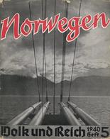 Buch WK II Norwegen Politisches Monatsheft 1940 Verlag Volk Und Reich 70 Seiten Viele Abbildungen Schutzumschlag II (Ums - Guerre 1939-45