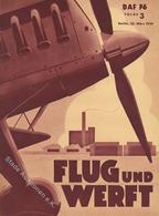 Buch WK II Zeitschrift Lot Mit 10 X DAF 76 Flug Und Werft Und 5 X Deutsche Luftwacht Luftwelt Sehr Viele Abbildungen II - Guerre 1939-45