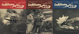 Buch WK II Zeitschrift Luftflotte West Lot Mit 9 Stück 1940/41 Hrsg. Luftflotte 3 Sehr Viele Abbildungen II (fleckig, Kl - War 1939-45