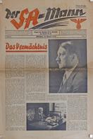 Buch WK II Zeitung Der SA Mann Organ Der Obersten SA-Führung Der NSDAP 1934 II Journal - Guerra 1939-45