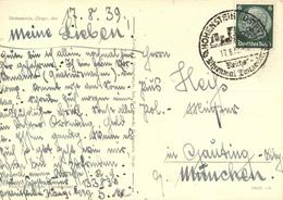 Feldpost WK II 17.08.1939, Getarnte Vorläuferkarte Kurz Vor Beginn Des II.WK Mit Der Zivilpost Von Hohenstein Ostpreusse - Oorlog 1939-45