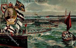 Marine Kieler Woche Wettrudern Großadmiral Von Köster  1908 I-II - Marines