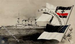 Marine SMS Scharnhorst Foto-Karte NPG I-II - Marines
