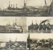 WILHELMSHAVEN - Die ABRÜSTUNG Der DEUTSCHE FLOTTE - 6 Versch. Foto-Ak, Davon 5 NPG-Karten I-II - Warships