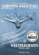FRANKFURT/Main - INT. GROSSFLUGTAG RHEIN-MAIN 1952 - 30seitiges, Bebildertes Programmheft I-II - Aviateurs