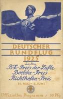 Flugereignis Buch Programmheft Deutscher Rundflug 1925 Titelbild Hohlwein 79 Seiten Einige Abbildungen II (fleckig) Avia - Flieger