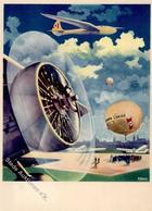 Flugwesen WK II Ballon Hrmann Göring Künstlerkarte I-II Aviation - 1939-1945: 2a Guerra