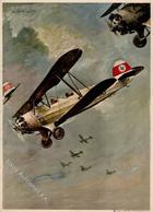 Flugwesen WK II Deutscher Luftsport Verband Künstlerkarte I-II Aviation - 1939-1945: 2ème Guerre