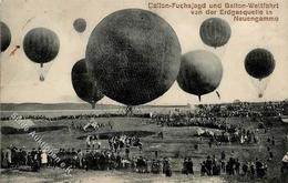 Ballon Neuengamme (2000) Fuchsjagd Und Wettfahrt 1911 I-II (fleckig) - Globos