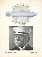 Buch Zeppelin Die Welt Der Luftschiffe Graf Zeppelin 125. Geburtstag Hrsg. Verein Für Luftschifffahrt 1963 31 Seiten Vie - Dirigeables