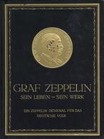 Buch Zeppelin Graf Zeppelin Sein Leben Sein Werk Schriftleitung Fischer, Ludwig Dr. 1929 Verlag Dr. Wilhelm Glass & Co.  - Dirigeables