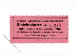 Zeppelin Deutsche Lufftschifffahrts AG Eintrittskarte I-II Dirigeable - Luchtschepen