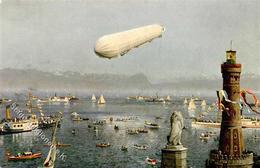 Zeppelin Fahrt Der Reichstagsmmitglieder über Dem Bodensee Ansichtskarte I-II Dirigeable - Luchtschepen