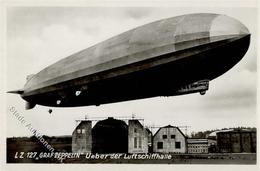 Zeppelin LZ 127 Graf Zeppelin über Der Luftschiffhalle Foto AK I-II Dirigeable - Dirigeables