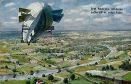 Zeppelin Verlag TSN 920 Künstlerkarte I-II Dirigeable - Airships