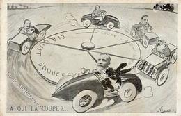 Gordon-Bennett-Rennen Karikatur Propaganda  Künstlerkarte II (Ecken Abgestossen) - Autres & Non Classés