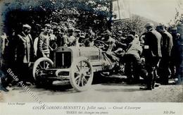 Gordon-Bennett-Rennen Rennfahrer Thery Reifenwechsel 1905 Foto AK I-II - Andere & Zonder Classificatie