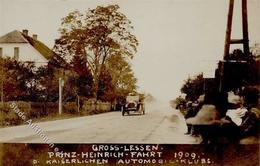 Oldtimer Groß Lessen (2838) Prinz Heinrich Fahrt Foto AK 1909 I-II - Sonstige & Ohne Zuordnung