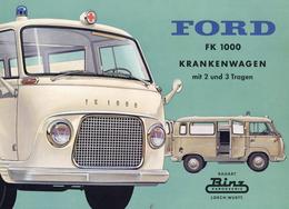 Auto Ford Bus 6 Broschüren Und Preisliste Von 1960 I-II - Autres & Non Classés