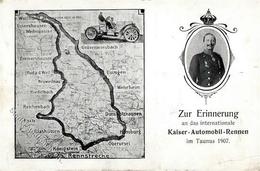 Auto Königstein (6240) Kaiser-Automobil-Rennen  1907 II (Ecken Abgestossen, Eckbug, Fleckig) - Sonstige & Ohne Zuordnung