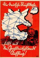 DEUTSCHE REICHSBAHN - Prop-Ak Großdeutschlands Aufstieg, Marke Entfernt 1944 I-II - Treinen