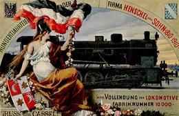 KASSEL - 100 Jahre Fa. HENSCHEL Und Vollendung Der 10000 LOKOMOTIVE 1910 - Etwas Runde Ecken- II - Treinen
