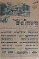 Eisenbahn Werbung Märklin Metall Spielwaren Metallbaukasten 1930 II (Einrisse) Chemin De Fer Publicite - Trains