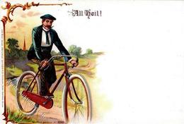Fahrrad All Heil Litho I- Cycles - Eisenbahnen