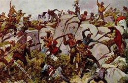 Kolonien Deutsch Südwestafrika Gefecht In Den Klippen Künstlerkarte I-II Colonies - Storia