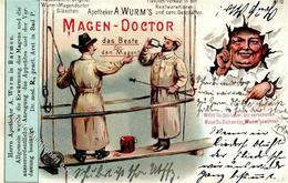 Kolonien Deutsch-Südwestafrika A. Wurm's Magen Doctor Litho Stpl. Windhuk 17.4.05 I-II Colonies - Storia