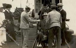 Kolonien Deutsch-Südwestafrika Dr. Solf Heimreise Landungsbrücke Swakopmund Foto-Karte I-II (Bug) Colonies - Geschichte