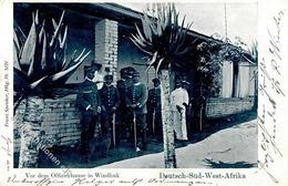 Kolonien Deutsch-Südwestafrika Offizierhaus In Windhuk Stpl. Gobabis 21/8 05 I-II Colonies - Histoire