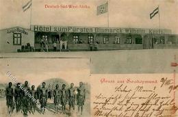 Kolonien Deutsch-Südwestafrika Swakopmund Kegelbahn Hotel Zum Fürsten Bismarck Stpl. Swakopmund 3.7.00 I-II (VS Kleberes - Histoire
