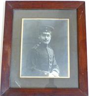 Kolonien Kiautschou Portrait Eines Soldaten Foto Gerahmt 45,5 X 38,5 II Colonies - History