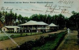 Kolonien Deutsch Neuguinea Matupi Wohnhäuser Stpl. Simpsonhafen 1909 U. Via Sydney I-II Colonies - Storia