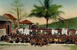 Kolonien Deutsch Neuguinea Sattelberg Missionsfest I-II (rs Abschürfung) Colonies - History
